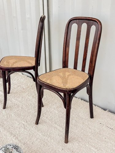 Claude, la paire de chaises en bois N°608