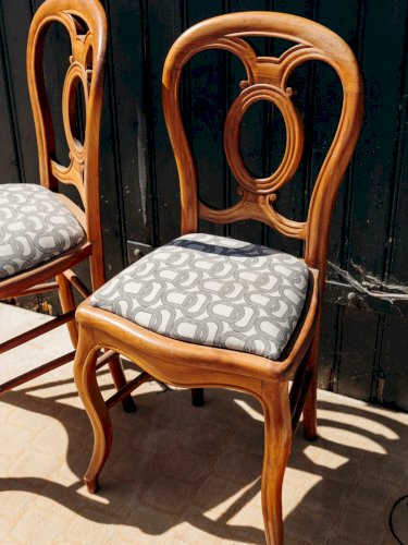 Claude, la paire de chaises en bois N°729