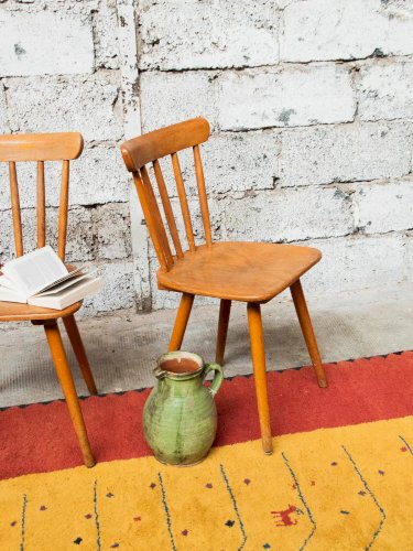 Claude, la paire de chaises en bois N°862