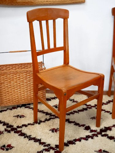 Claude, la paire de chaises en hêtre N°968