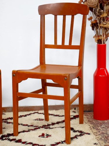 Claude, la paire de chaises en hêtre N°968