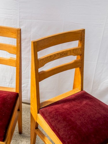 Claude, la paire de chaises en velour N°719