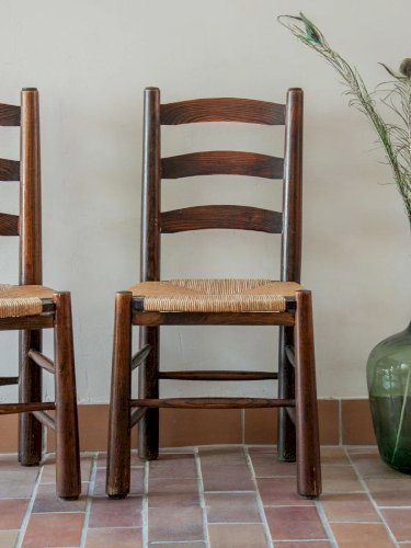 Claude, la paire de chaises Georges Robert N°578