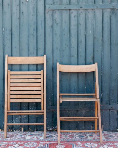 Claude, la paire de chaises pliantes N°730