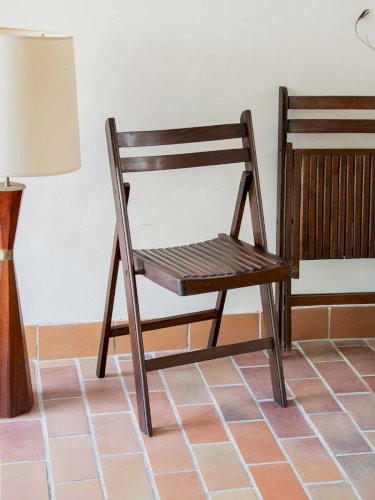 Claude, la paire de chaises pliantes N°858