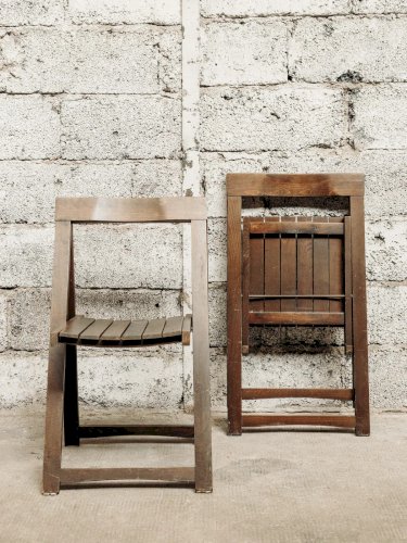 Claude, la paire de chaises pliantes N°873