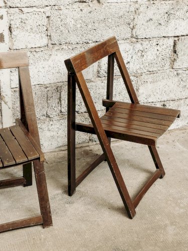Claude, la paire de chaises pliantes N°873
