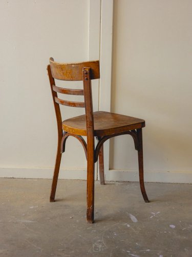 Claude, le lot de 4 chaises bistrot en bois N°986