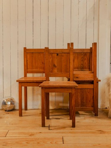 Claude, le lot de 4 chaises en bois N°800