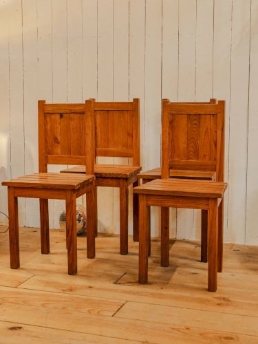 Claude, le lot de 4 chaises en bois N°800