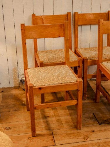 Claude, le lot de 4 chaises en bois N°801