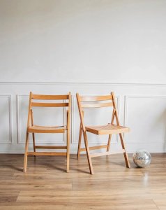 Claude, the set of 4 folding chairs No. 868