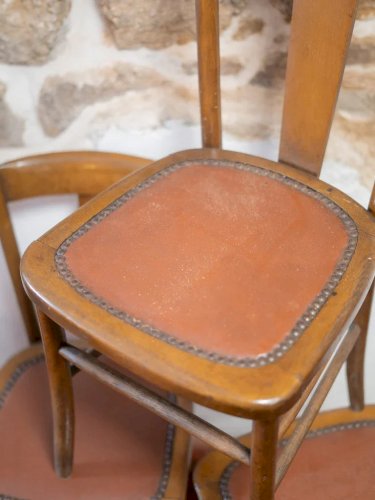 Claude, le lot de 5 chaises en bois N°676