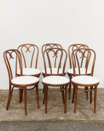 Claude, le lot de 6 chaises en bois N°784