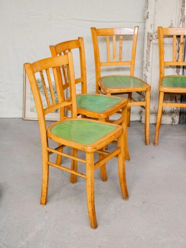 Claude, le lot de 6 chaises en bois N°839