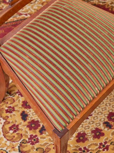 Claude, le lot de 6 chaises en bois style Empire N°996