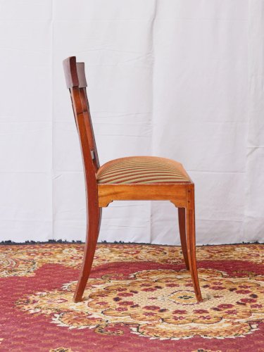 Claude, le lot de 6 chaises en bois style Empire N°996