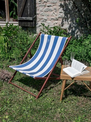 Claudine, la chaise longue à rayures N°4