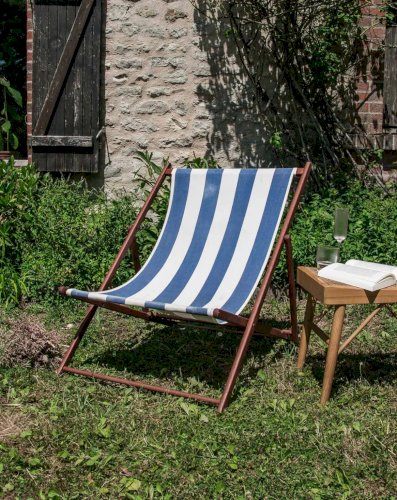 Claudine, la chaise longue à rayures N°4