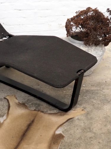 Claudine, la chaise longue en toile et bois N°9