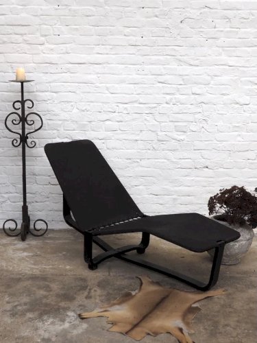 Claudine, la chaise longue en toile et bois N°9