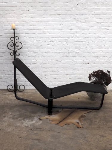 Claudine, la chaise longue en toile et bois N°9