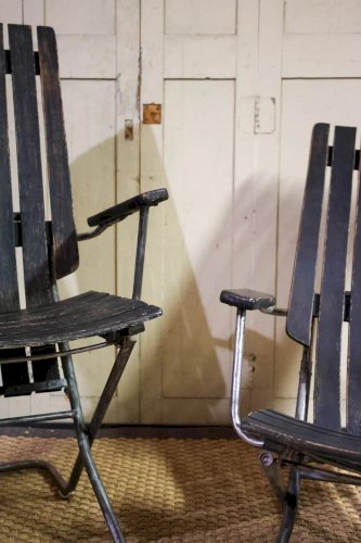 Claudine, la paire de chaises longues réglables N°7