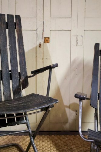 Claudine, la paire de chaises longues réglables N°7