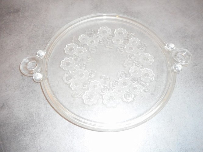 CLOCHE DE TABLE AVEC SON PLATEAU EN CRISTAL