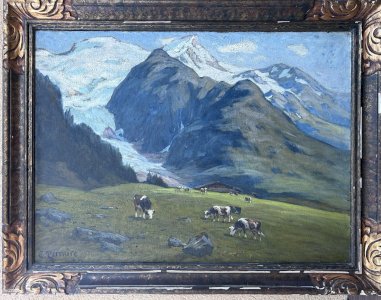 Clovis TERRAIRE HST GLACIER DE TACONNAZ MONT-BLANC VACHES EN ALPAGE 19 MONTAGNE