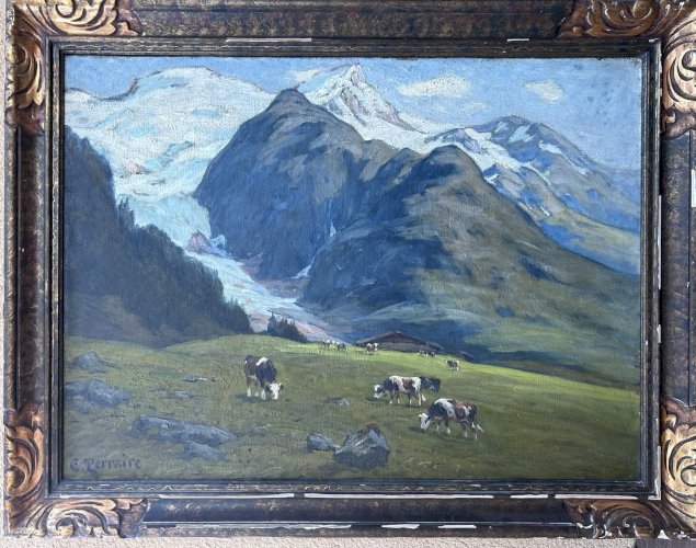 Clovis TERRAIRE HST GLACIER DE TACONNAZ MONT-BLANC VACHES EN ALPAGE 19 MONTAGNE