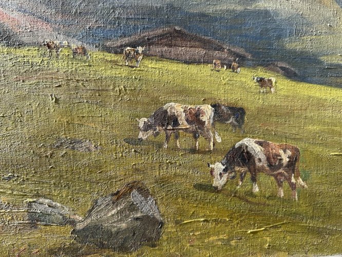 Clovis TERRAIRE HST GLACIER DE TACONNAZ MONT-BLANC VACHES EN ALPAGE 19 MONTAGNE