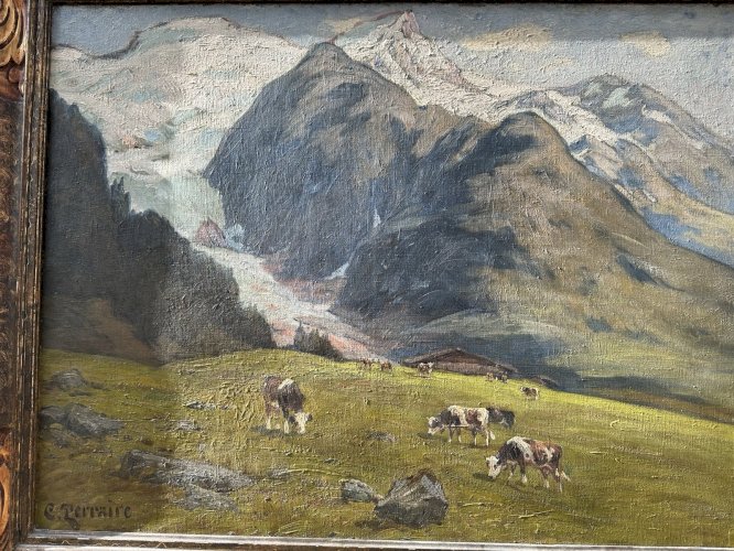 Clovis TERRAIRE HST GLACIER DE TACONNAZ MONT-BLANC VACHES EN ALPAGE 19 MONTAGNE