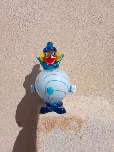 Clown en verre de Murano 