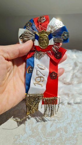 Cocarde militaire 1970 - souvenir - république Française - épingle