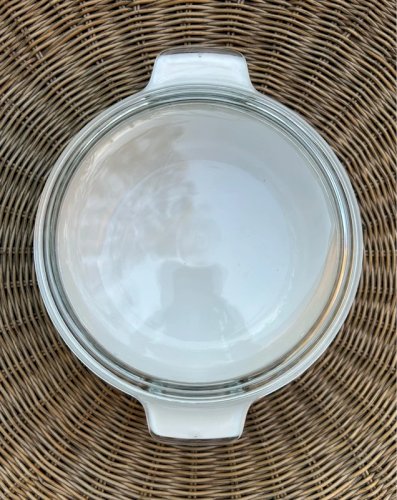 Cocotte rétro vintage Sovirel motifs fleurs jaunes