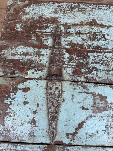 coffre -table basse en teck birman ave patine dorigine