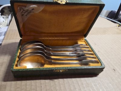 Coffret 6 Petites  Cuillères Metal Argente