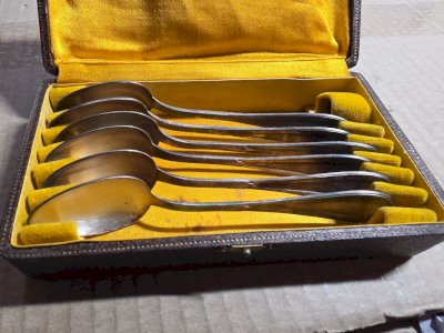 Coffret 6 Petites  Cuillères Metal Argente