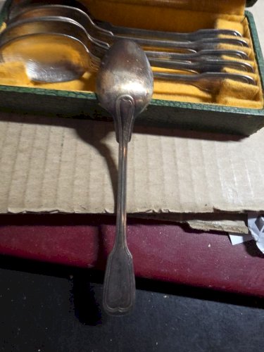 Coffret 6 Petites  Cuillères Metal Argente