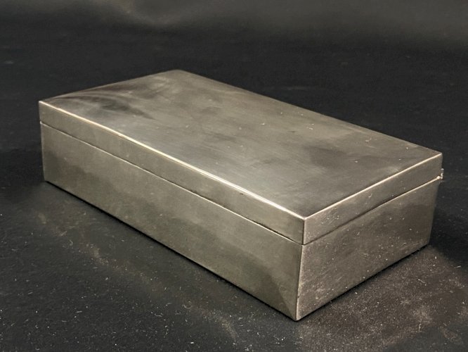 Coffret à cigares cigarettes en argent Irak Economic Meeting Baghdad 1969-1975