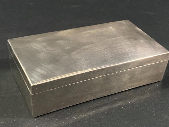 Coffret à cigares cigarettes en argent Irak Economic Meeting Baghdad 1969-1975