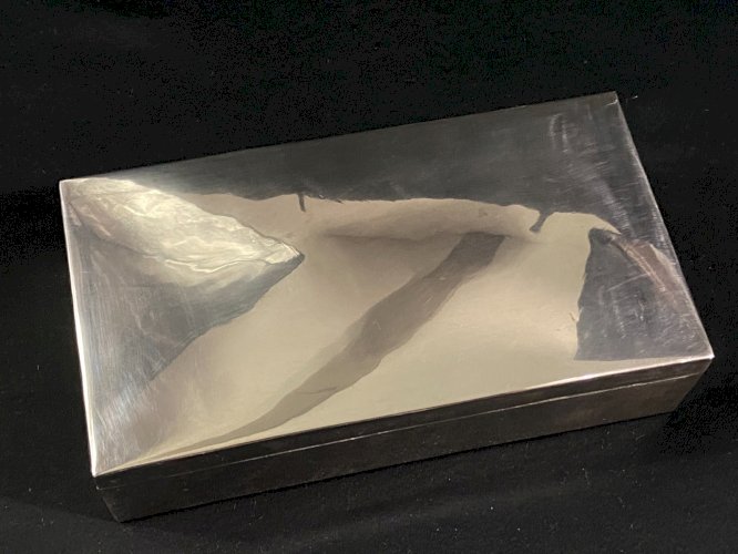 Coffret à cigares cigarettes en argent Irak Economic Meeting Baghdad 1969-1975