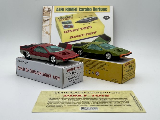 Coffret Alfa Roméo Carabo Bertone 1/43 Dinky Toys Atlas