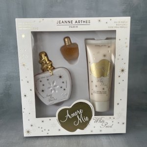 Amor Mio white pearl gift set Jeanne Arthes eau de parfum 100ml 7ml + lotion 100ml