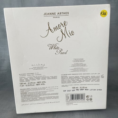 Coffret Amor Mio white pearl Jeanne Arthes eau de parfum 100ml 7ml + lait 100ml