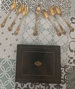 Coffret argent vermeil minerve 19e siècle 