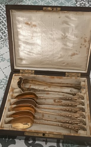 Coffret argent vermeil minerve 19e siècle 