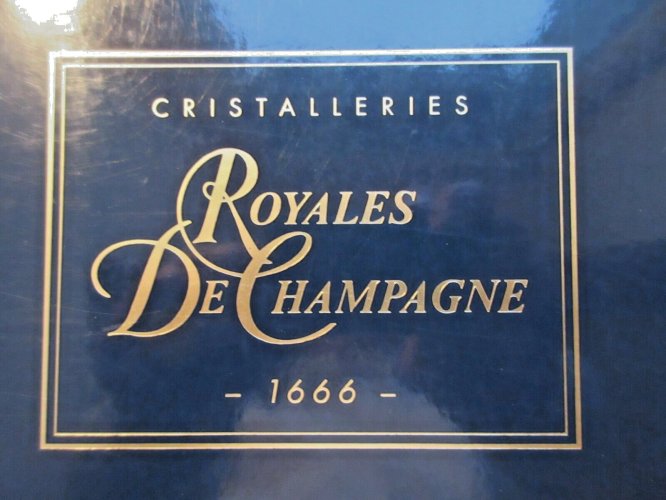 Coffret avec dessous de plat et 2 dessous de carafe Cristal Royales de Champagne