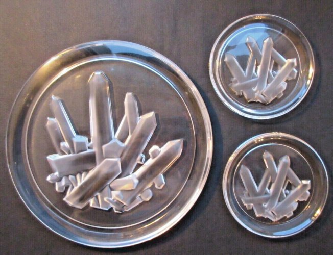 Coffret avec dessous de plat et 2 dessous de carafe Cristal Royales de Champagne